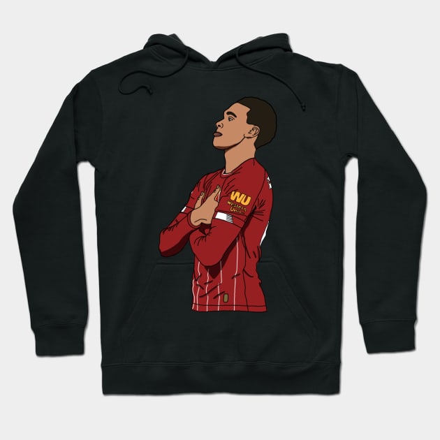 Trent Alexander Arnold Goal Celebration Hoodie by crashstappen